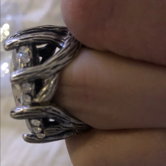 Custom ring with steel silver. Size 8 but it’s loose on me - Picture 10 of 11
